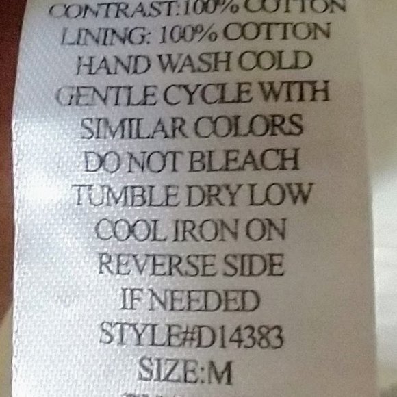 Gracia Cutwork Embriodery Cotton and Silk Shift Dress SZ Medium - Picture 5 of 5